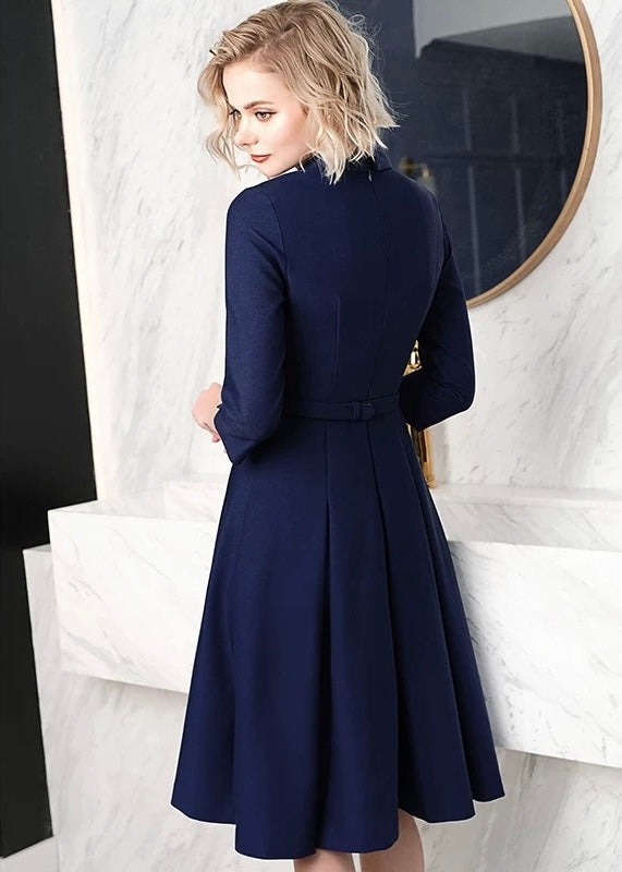 クラシック ベルトワンピース – Navy Tribe