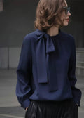 エレガントボウタイブラウス