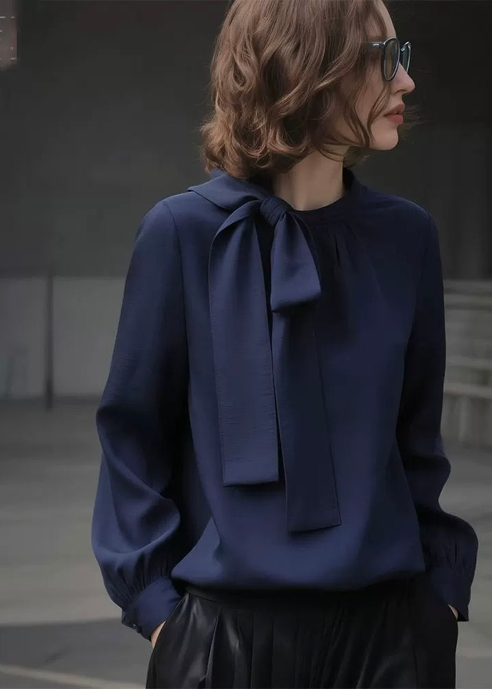 エレガントボウタイブラウス