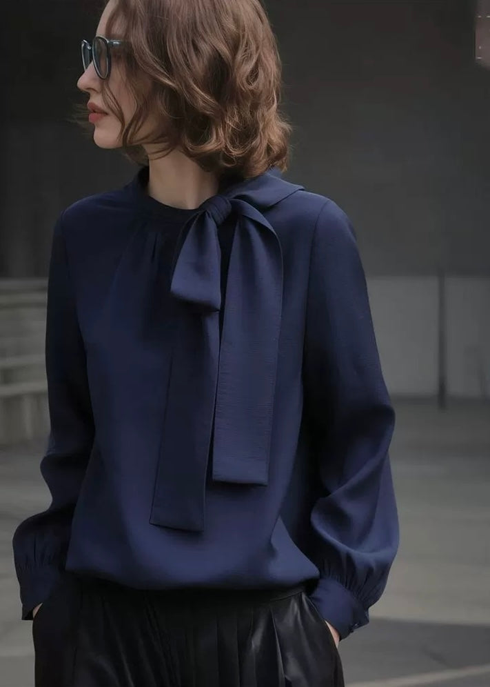 エレガントボウタイブラウス